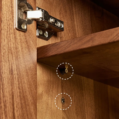 Meuble d'appoint scandinave en pin, autoportant