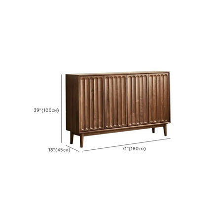 Meuble d'appoint scandinave en pin, autoportant