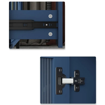 Buffet moderne en bois avec portes et tiroirs en verre