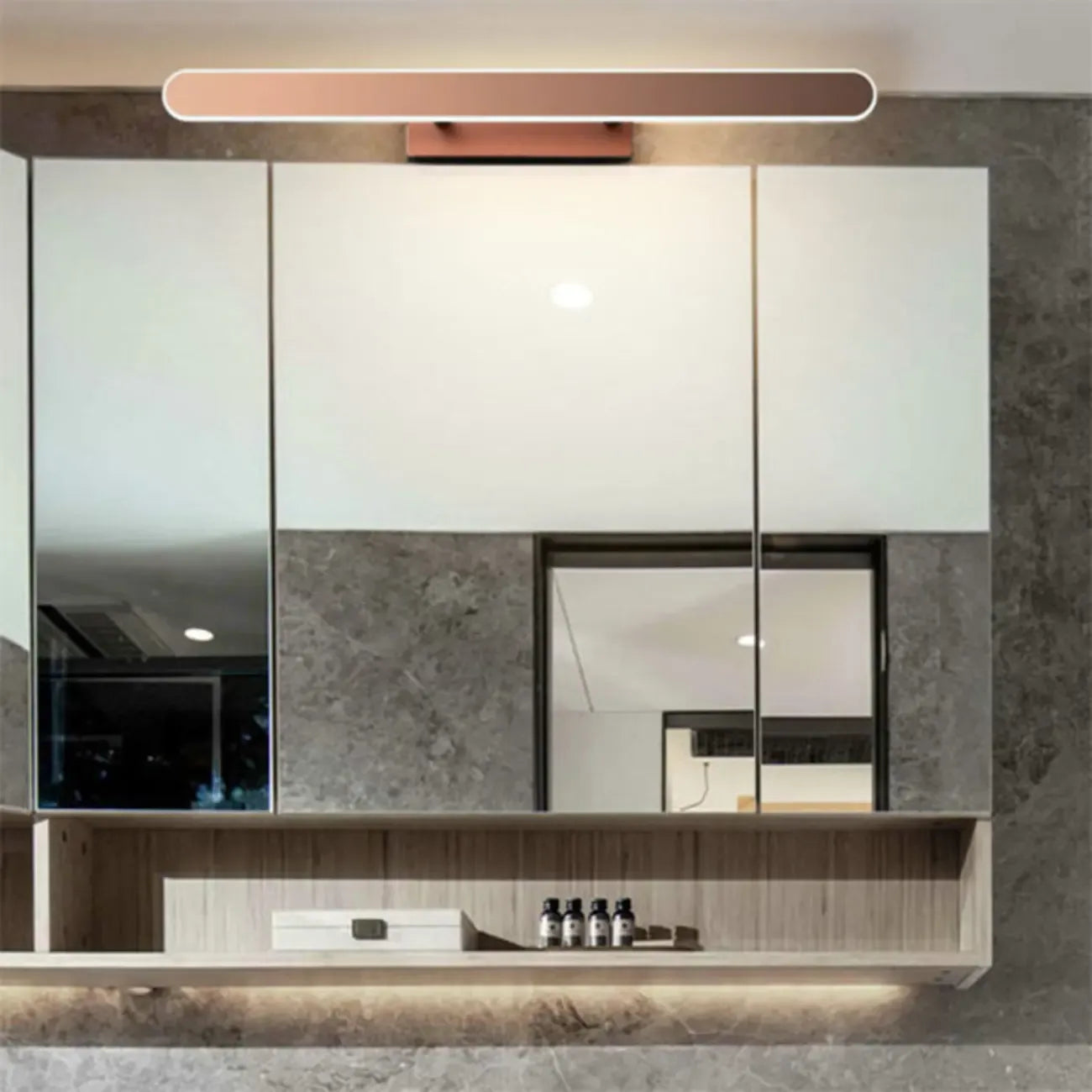 Barre lumineuse LED moderne pour salle de bain au-dessus du miroir