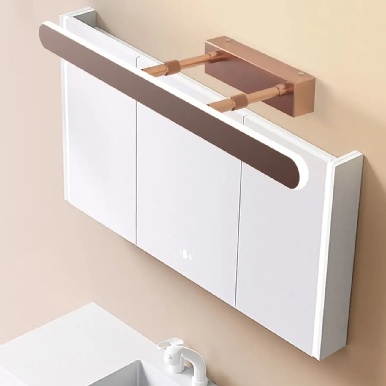 Barre lumineuse LED moderne pour salle de bain au-dessus du miroir