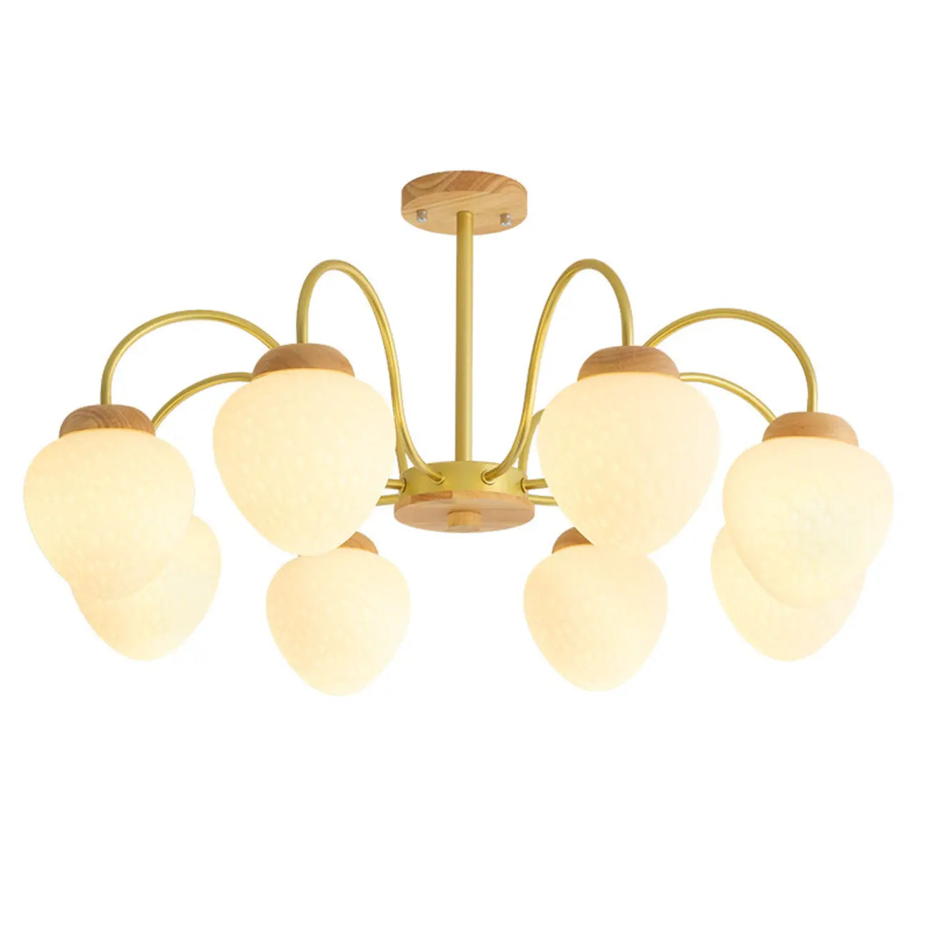 Lustre moderne à 3/5/8 lumières avec globes et abat-jour en verre