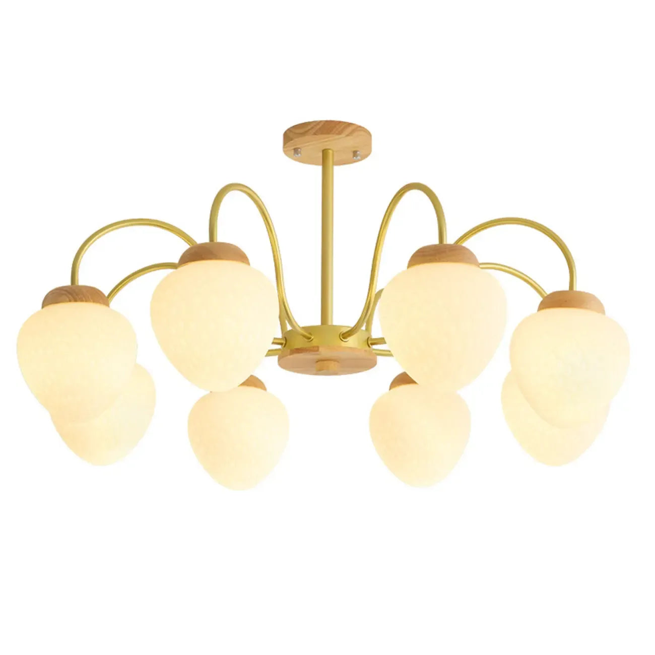 Lustre moderne à 3/5/8 lumières avec globes et abat-jour en verre