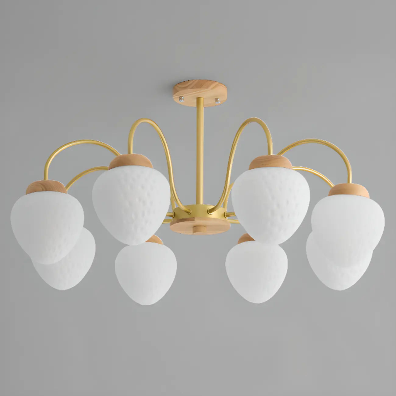 Lustre moderne à 3/5/8 lumières avec globes et abat-jour en verre