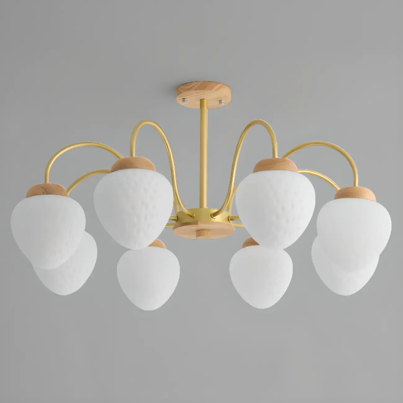 Lustre moderne à 3/5/8 lumières avec globes et abat-jour en verre