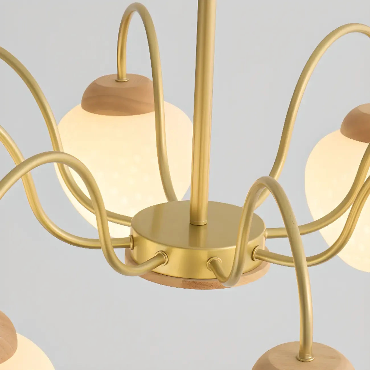 Lustre moderne à 3/5/8 lumières avec globes et abat-jour en verre