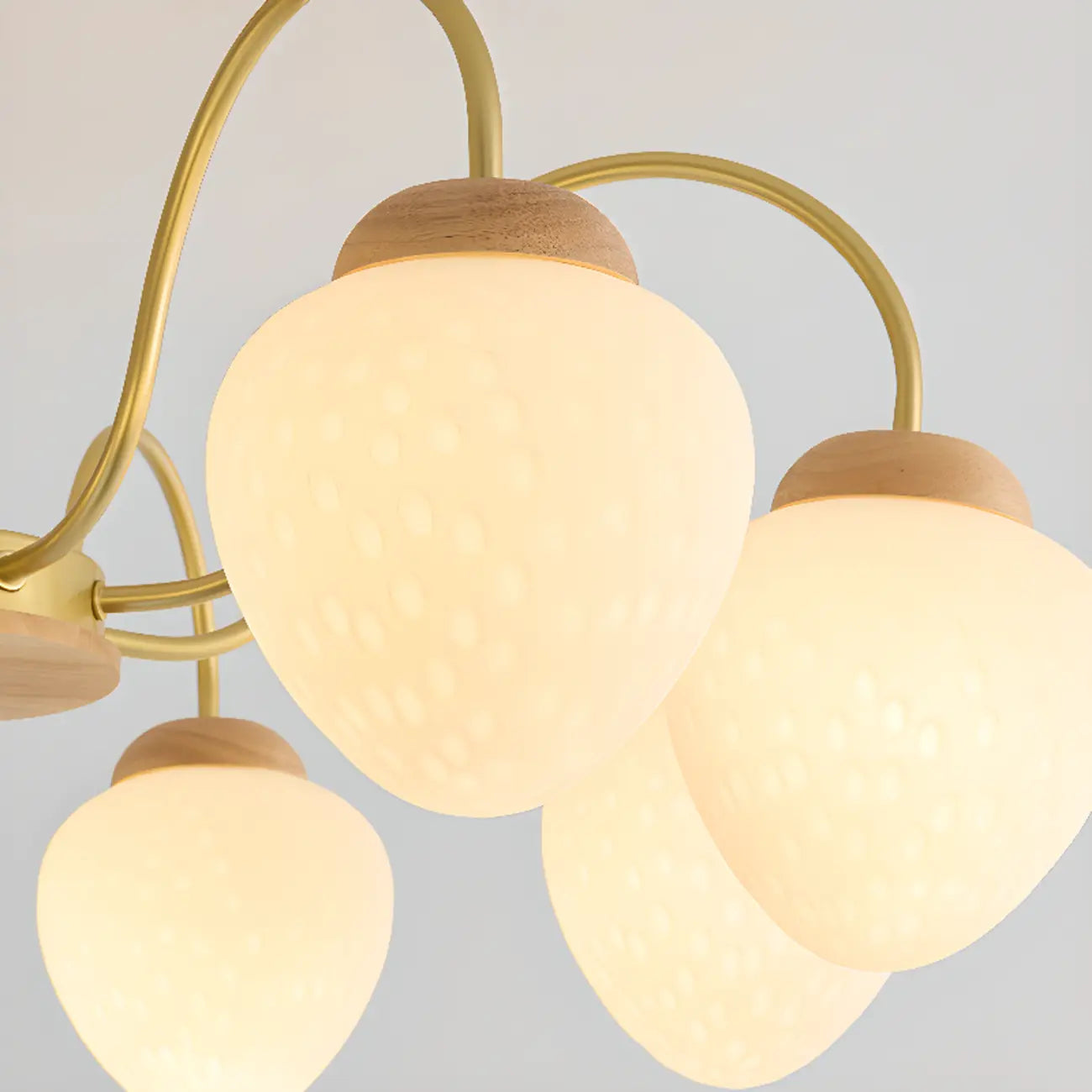Lustre moderne à 3/5/8 lumières avec globes et abat-jour en verre