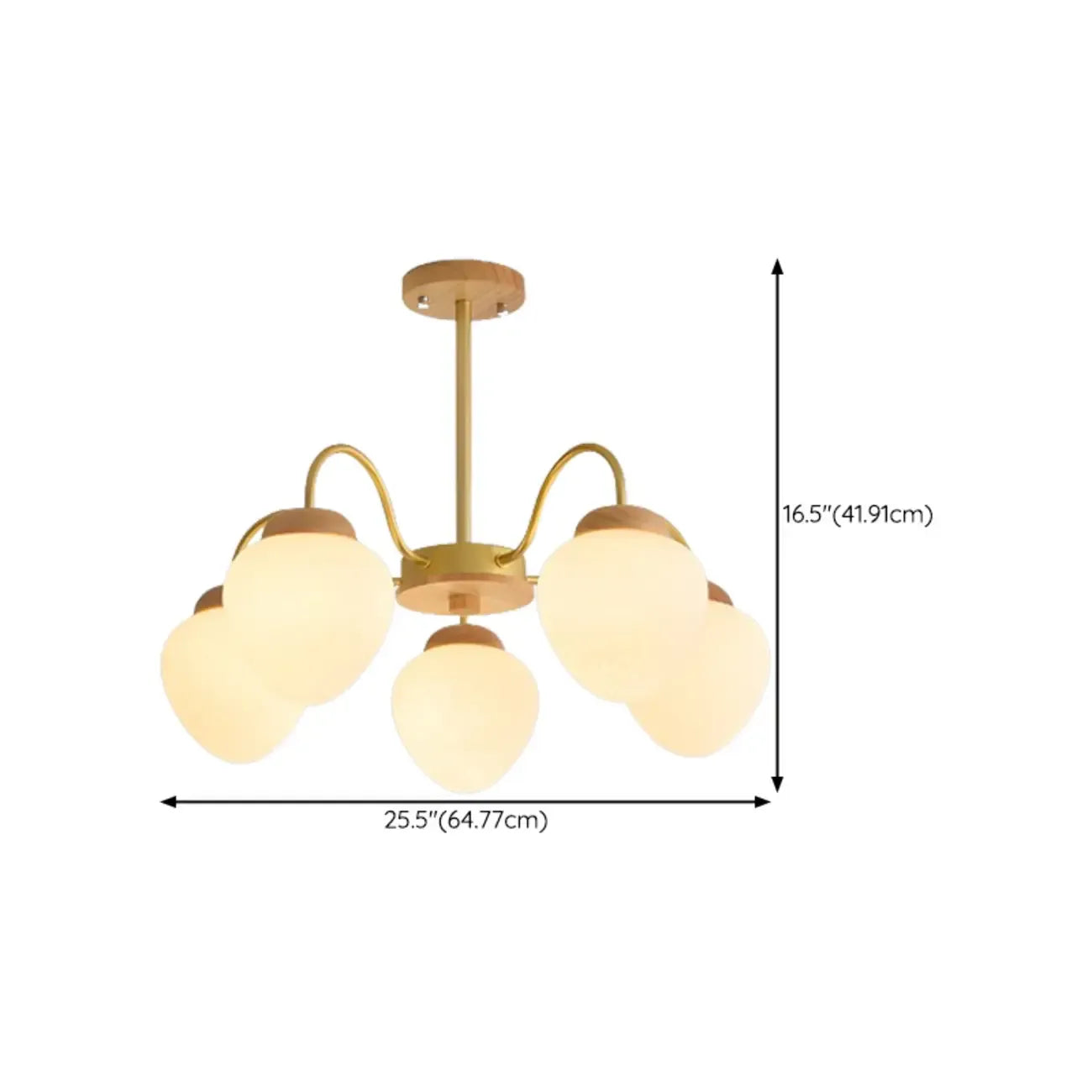 Lustre moderne à 3/5/8 lumières avec globes et abat-jour en verre