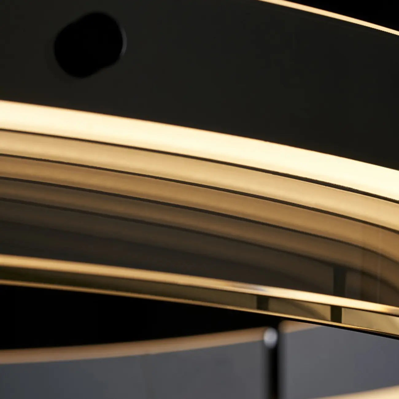 Lustre moderne rond en métal à LED, hauteur réglable