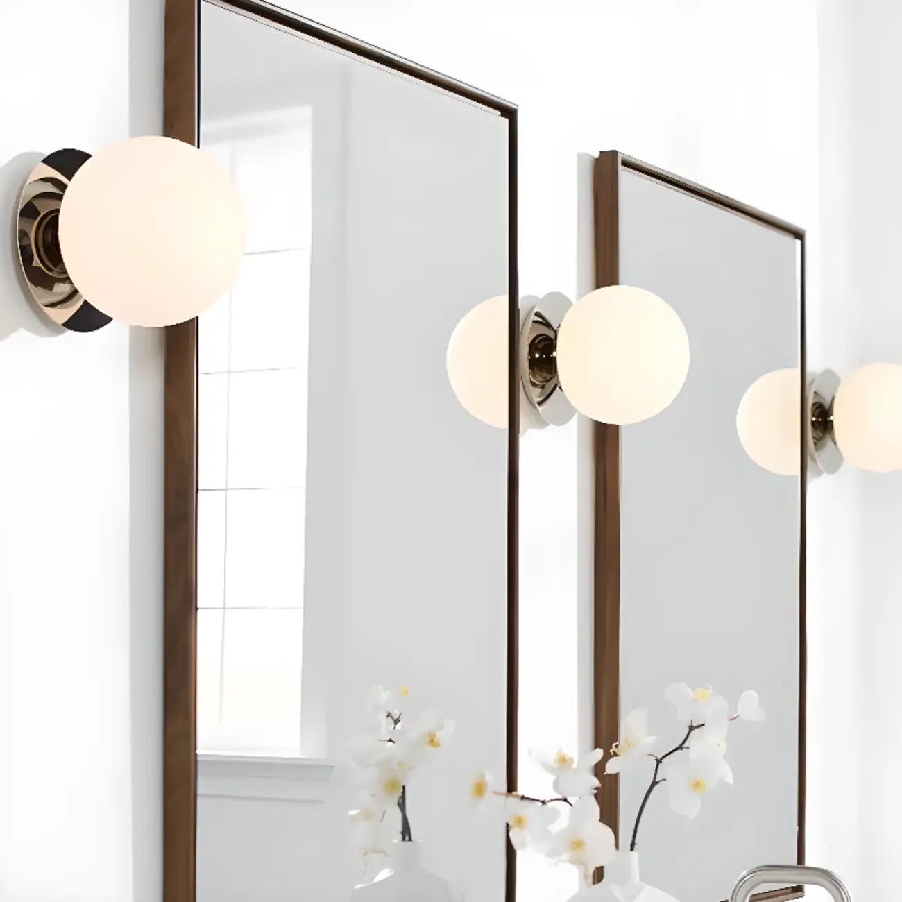 Appliques murales modernes pour coiffeuse avec un design sphérique unique