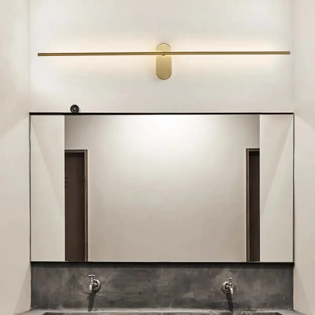 Barre lumineuse LED linéaire minimaliste pour salle de bain - Décoration