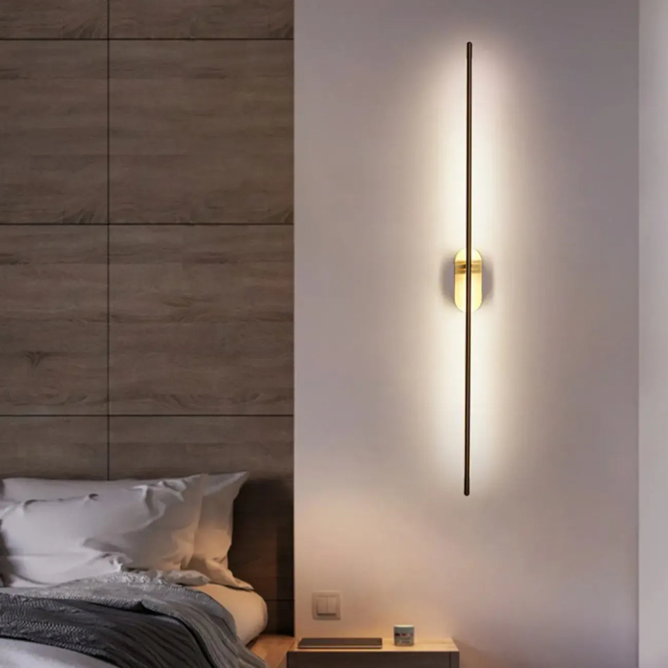 Barre lumineuse LED linéaire minimaliste pour salle de bain - Décoration