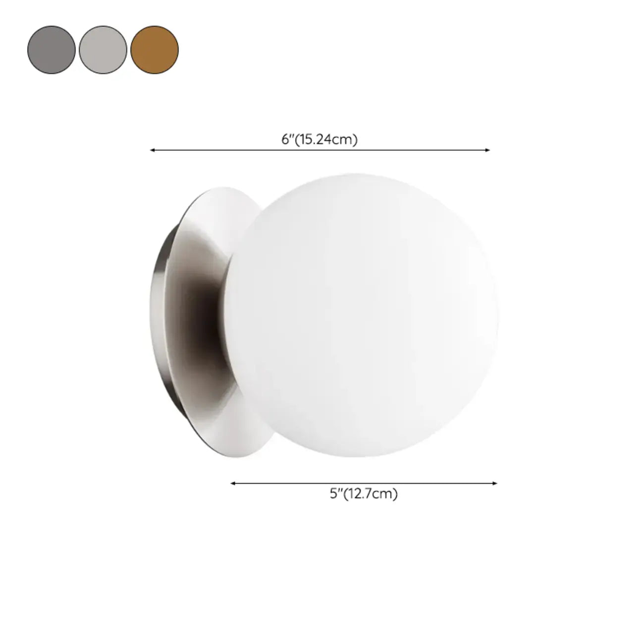 Appliques murales modernes pour coiffeuse avec un design sphérique unique