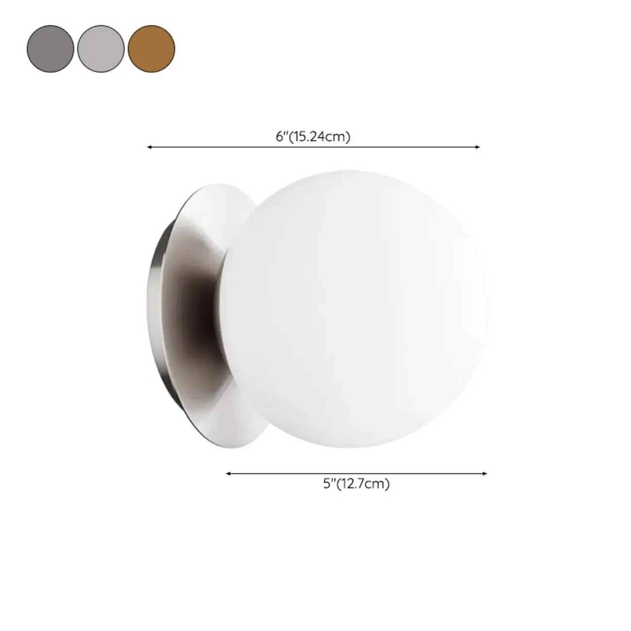 Appliques murales modernes pour coiffeuse avec un design sphérique unique