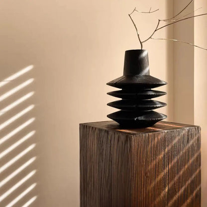 Table d'appoint carrée moderne en bois brun pour salon