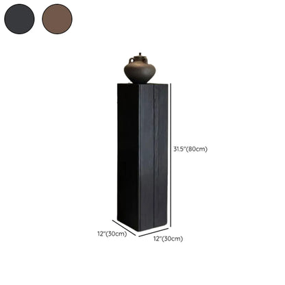 Table d'appoint carrée moderne en bois brun pour salon