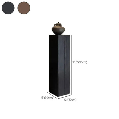 Table d'appoint carrée moderne en bois brun pour salon