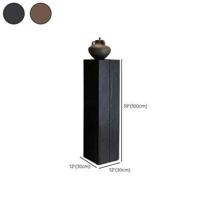 Table d'appoint carrée moderne en bois brun pour salon