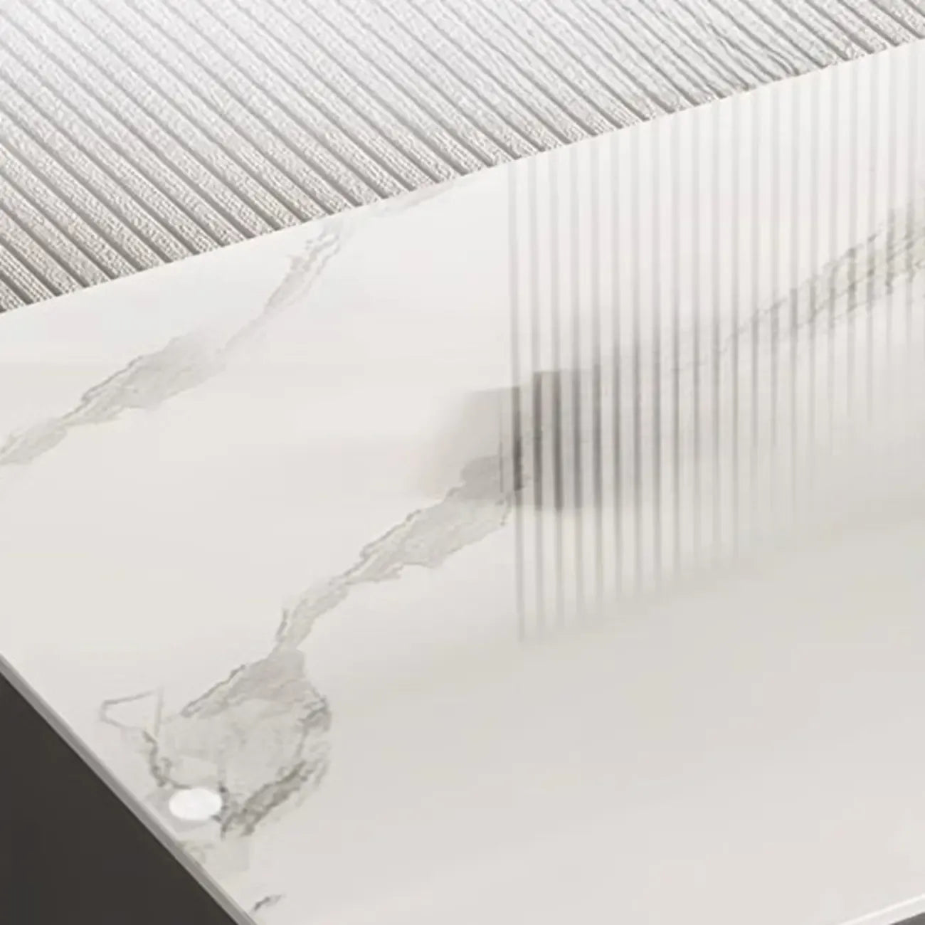 Meuble TV moderne avec plateau en marbre et rangement intégré pour salon