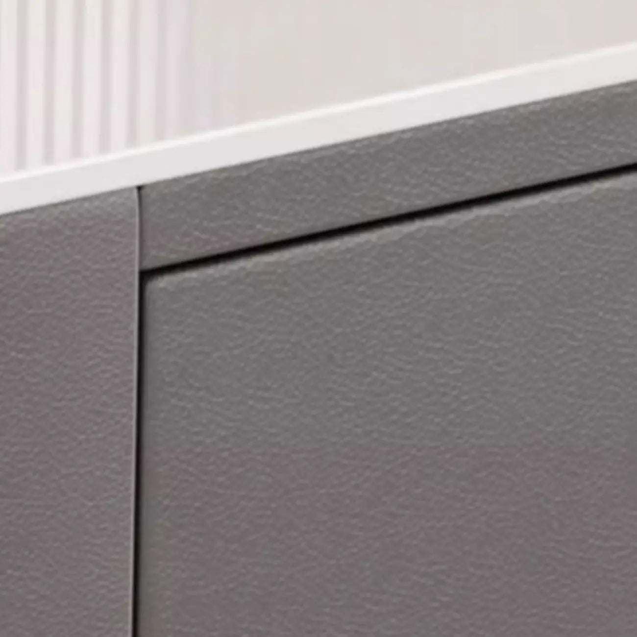 Meuble TV moderne avec plateau en marbre et rangement intégré pour salon