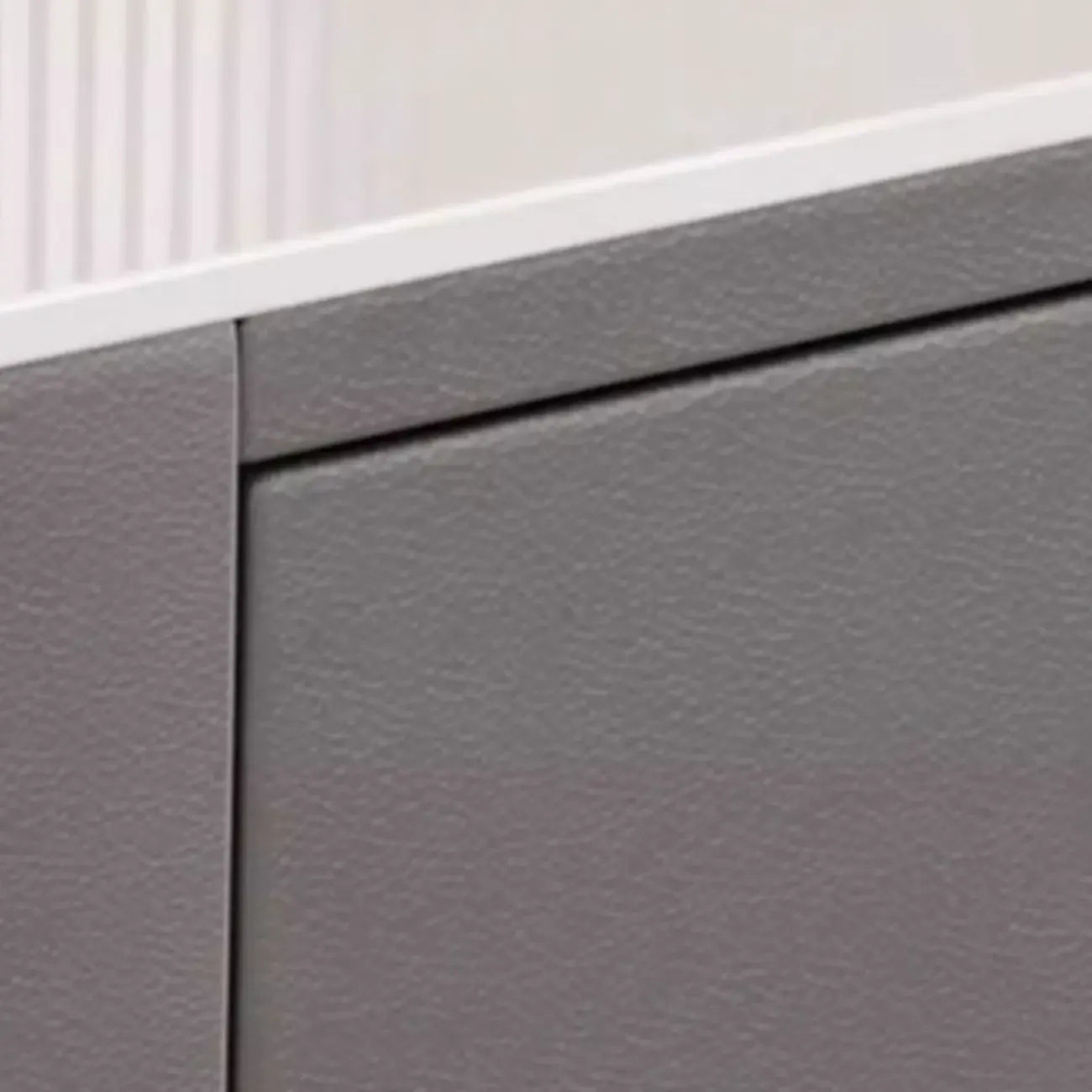 Meuble TV moderne avec plateau en marbre et rangement intégré pour salon