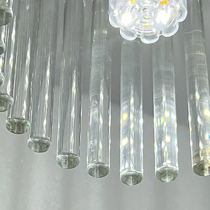 Plafonnier semi-encastré vintage ondulé pour salon