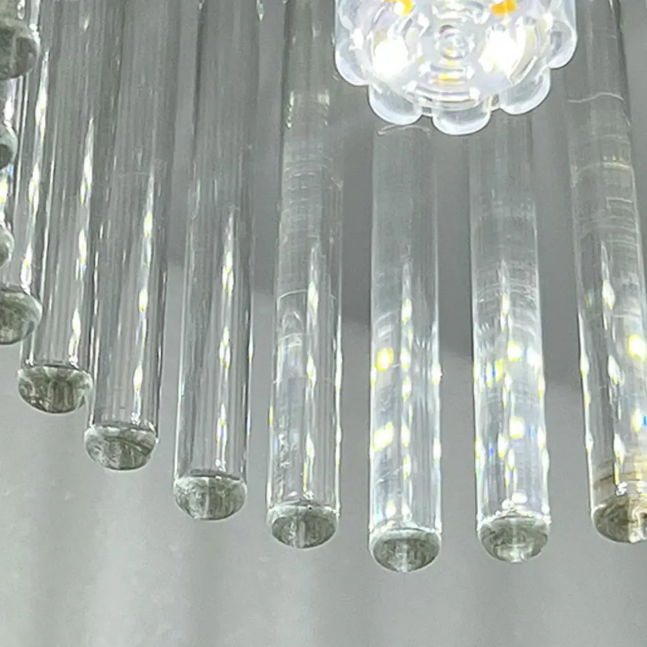 Plafonnier semi-encastré vintage ondulé pour salon