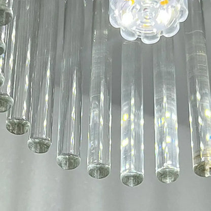 Plafonnier semi-encastré vintage ondulé pour salon