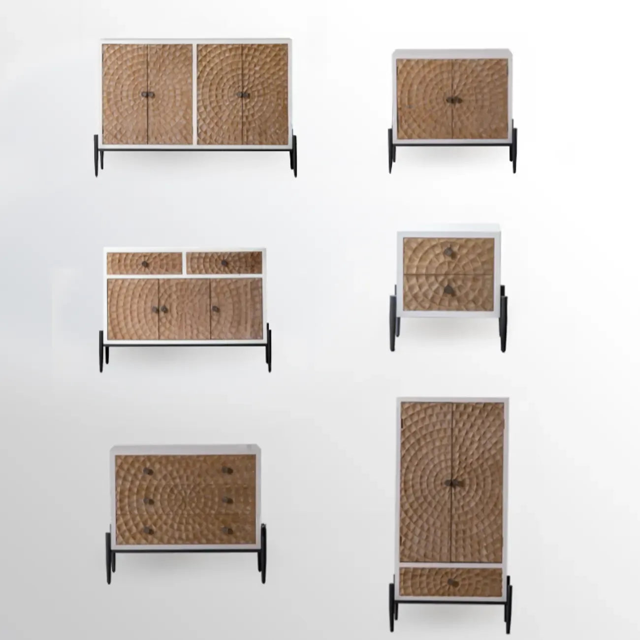 Meuble d'appoint rustique pour salon avec finition naturelle