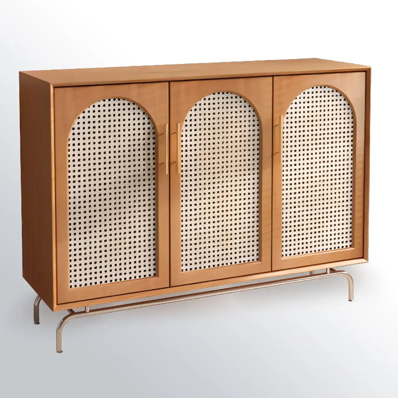 Meuble d'appoint rectangulaire en bois de pin tropical