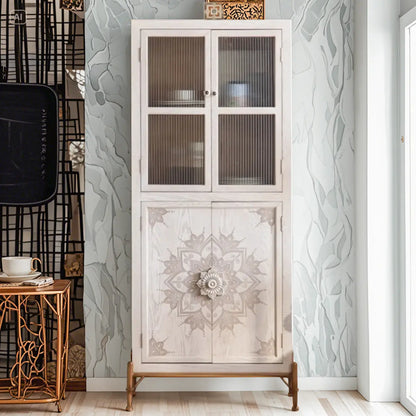 Meuble de rangement rustique en bois, autoportant, pour salon