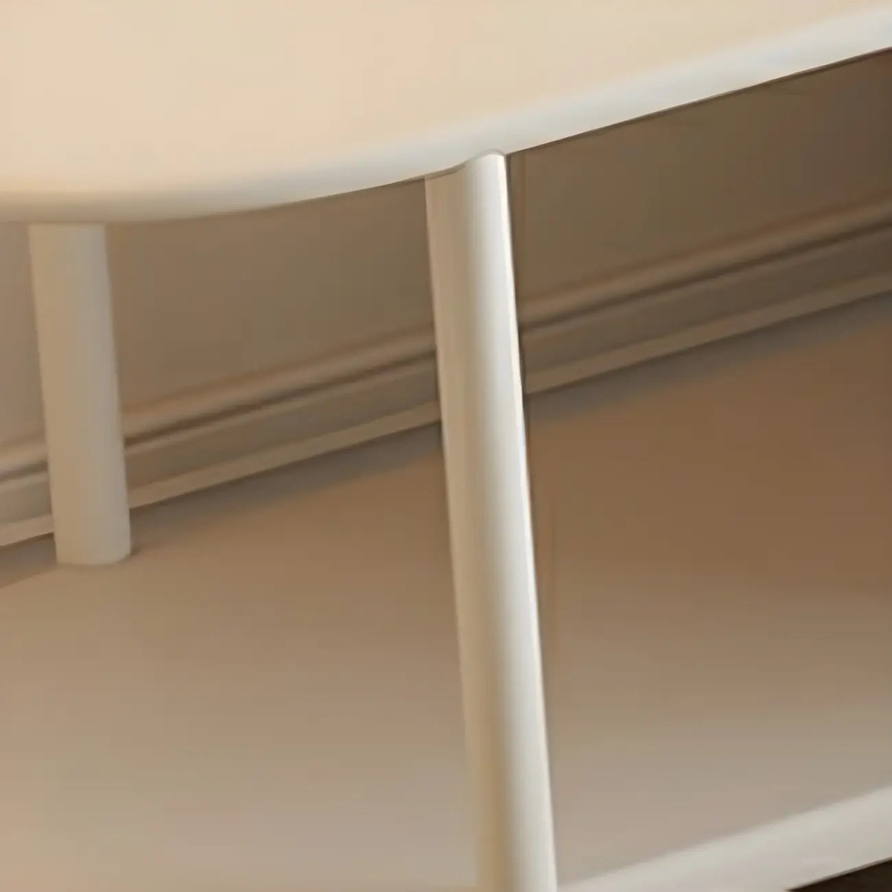 Meuble TV avec étagère latérale en bois nordique blanc et armoire