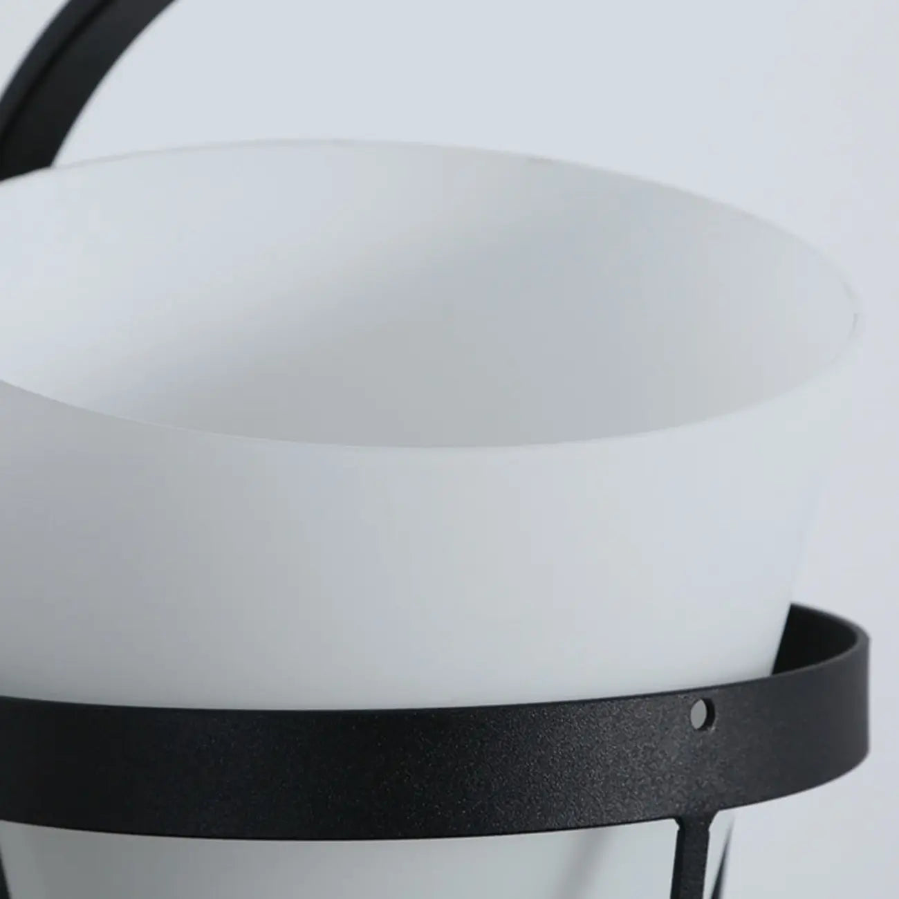 Mini applique murale extérieure industrielle en métal, lanterne cylindrique en verre