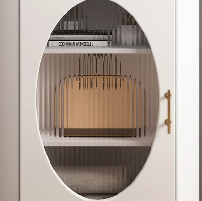 Meuble d'angle en verre, acier inoxydable et verre, finition ardoise grise et dorée glamour