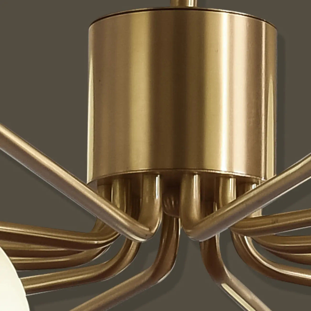 Lustre Sputnik moderne en laiton et verre, réglable, globe, style Sputnik