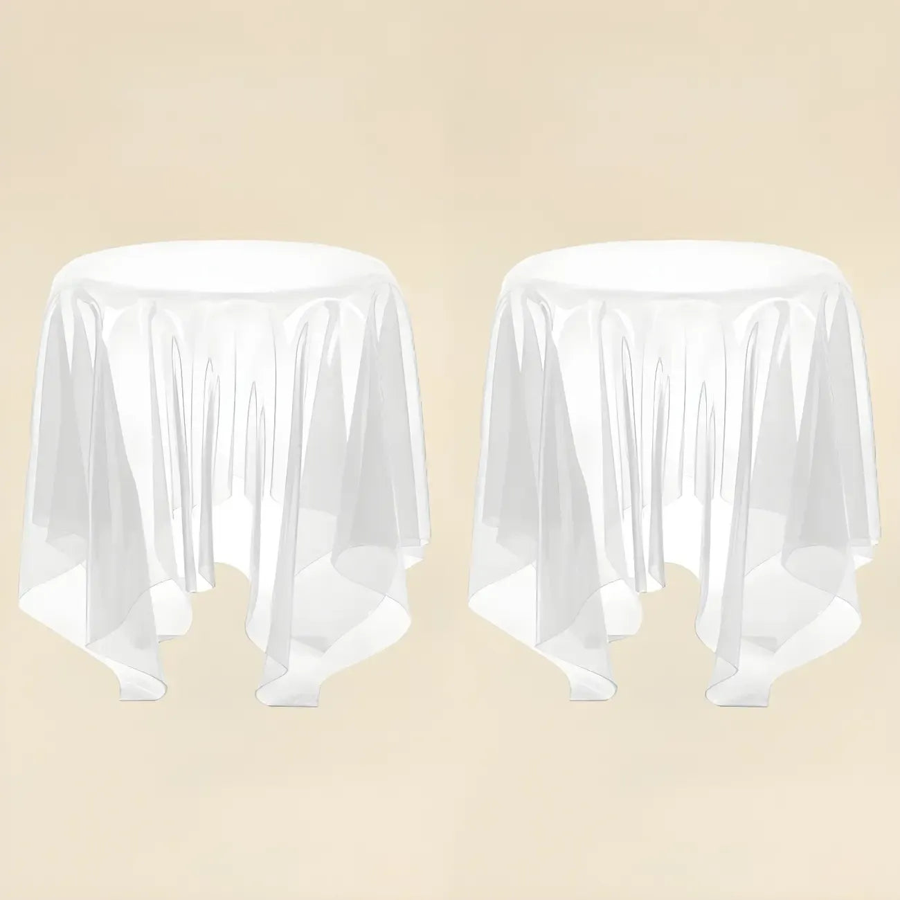 Table d'appoint ronde scandinave en acrylique transparent