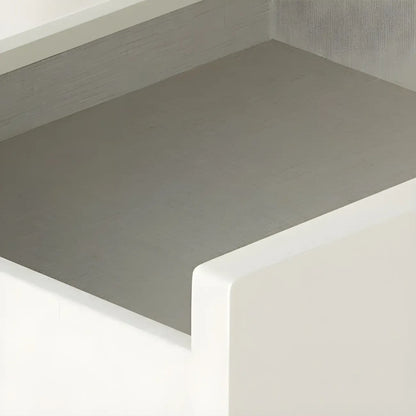 Table de chevet moderne en métal et bois avec 2 tiroirs pivotants