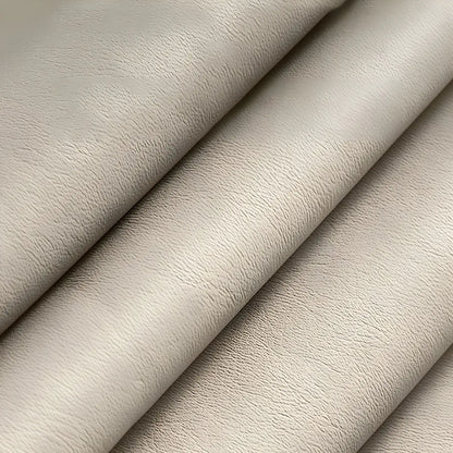 Table de chevet moderne à 3 tiroirs en similicuir avec plateau en pierre