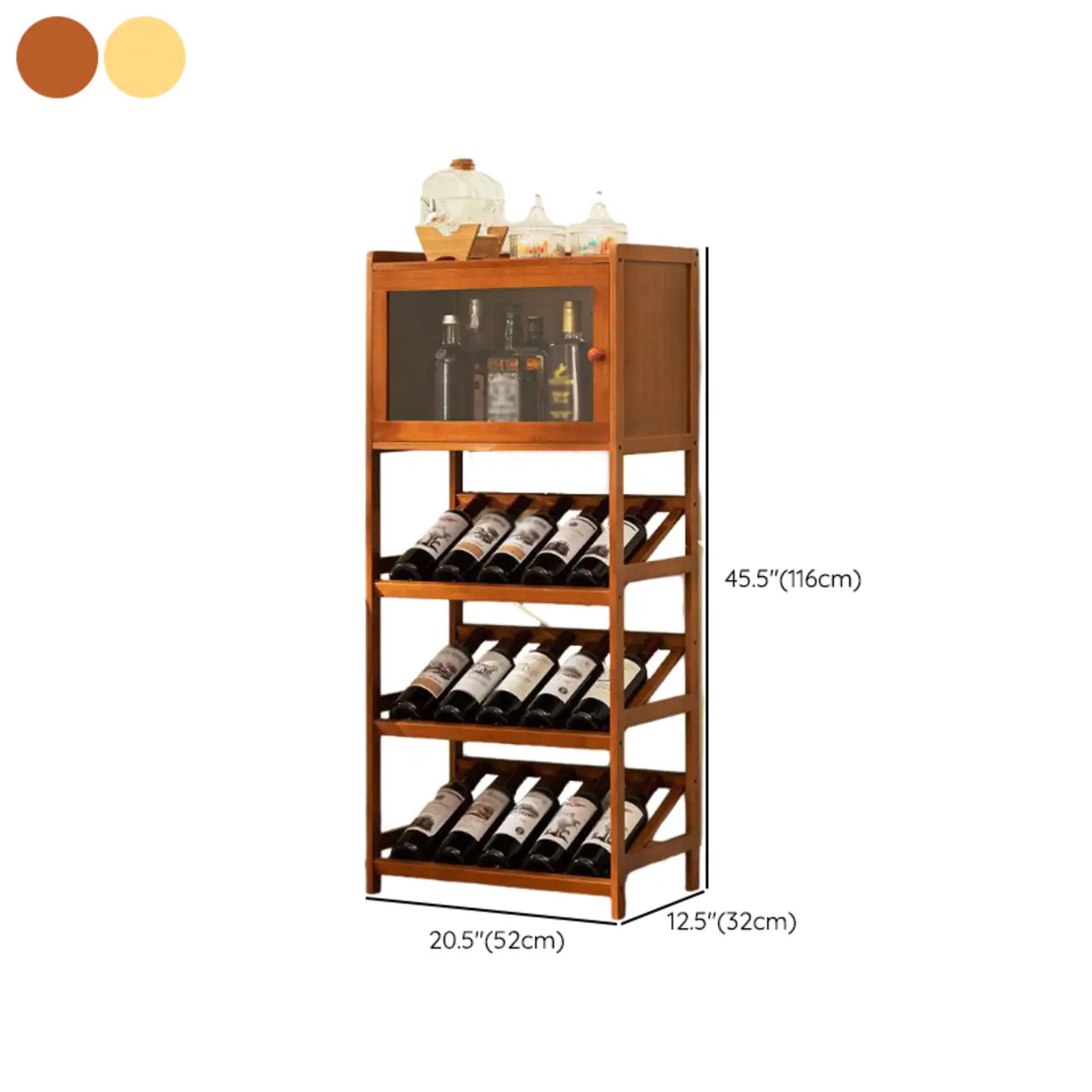 Casier à vin empilable en bois naturel et moderne