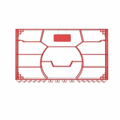 Étagère murale à plusieurs niveaux en métal doré pour bouteilles de vin et verres