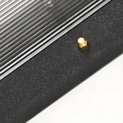 Applique murale extérieure rectangulaire moderne en métal noir à LED