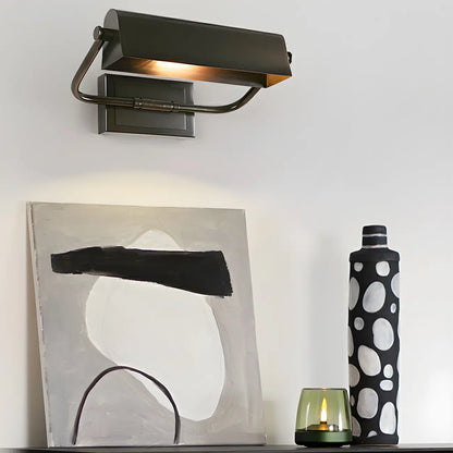 Applique murale moderne en métal avec abat-jour encastré pour salle de bain