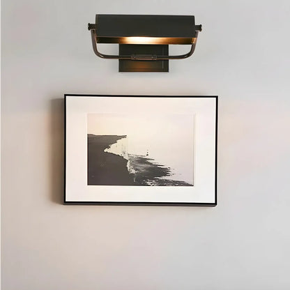 Applique murale moderne en métal avec abat-jour encastré pour salle de bain