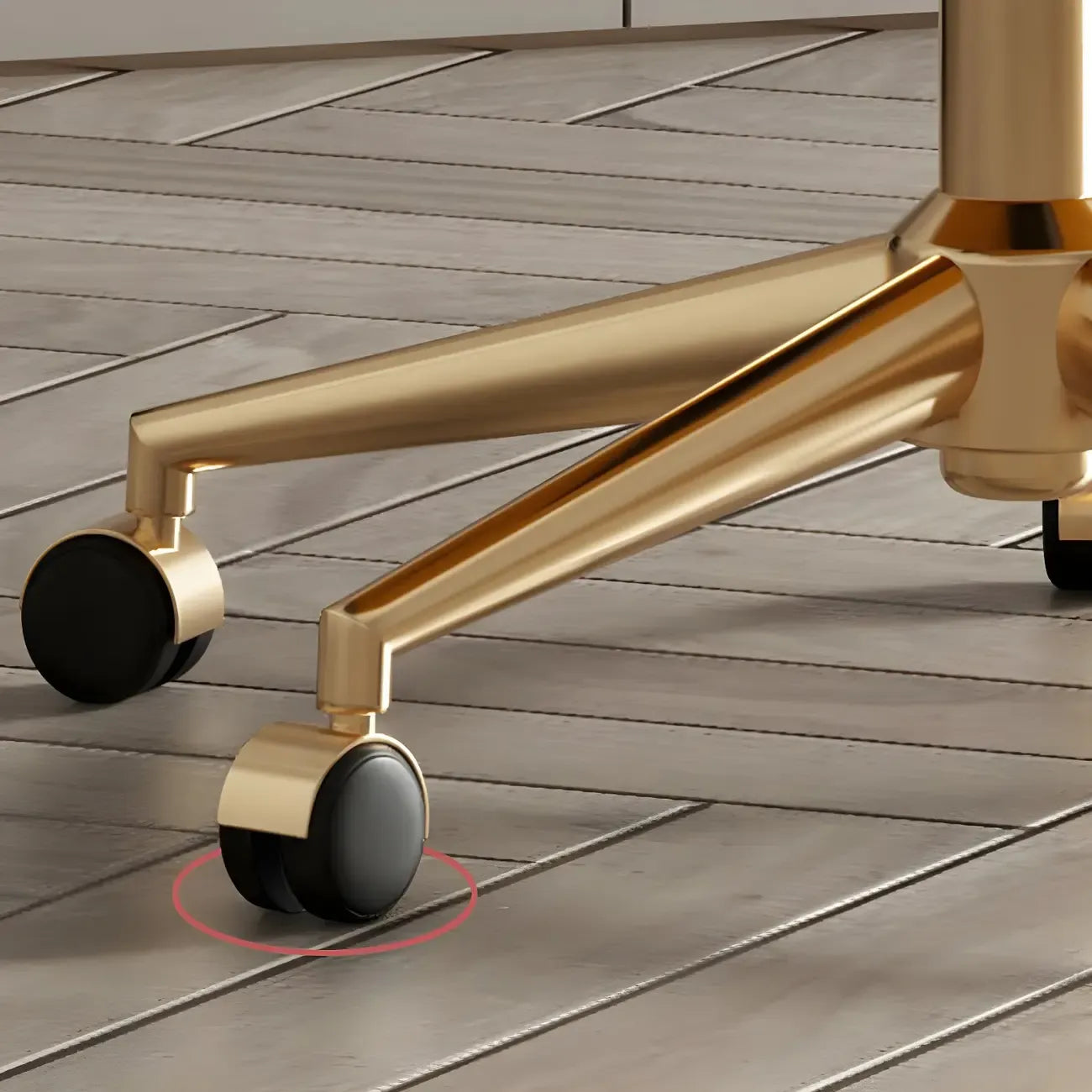 Fauteuil de bureau pivotant moderne en cuir jaune