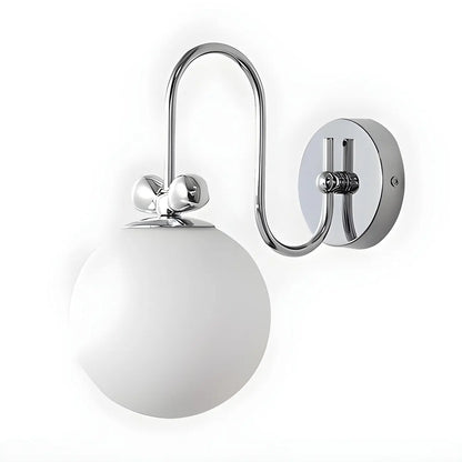 Applique murale LED Globe avec finition chromée pour chambre