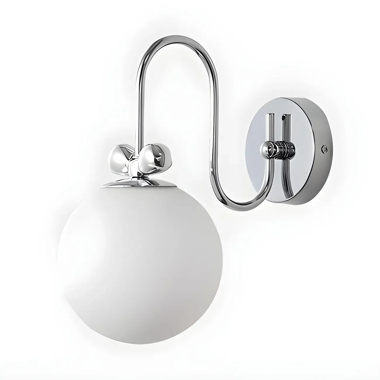 Applique murale LED Globe avec finition chromée pour chambre