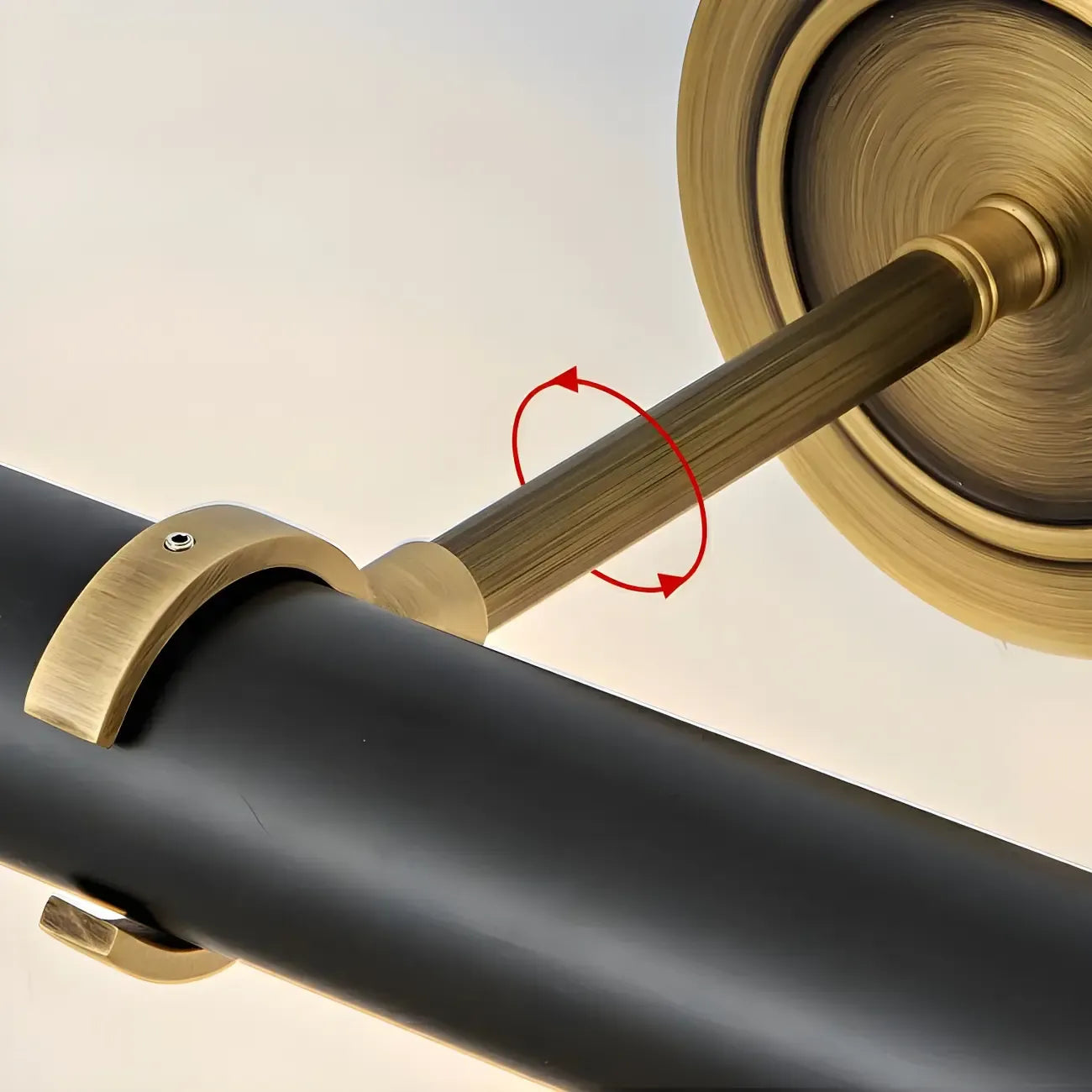 Applique murale traditionnelle en métal pour miroir de salle de bain