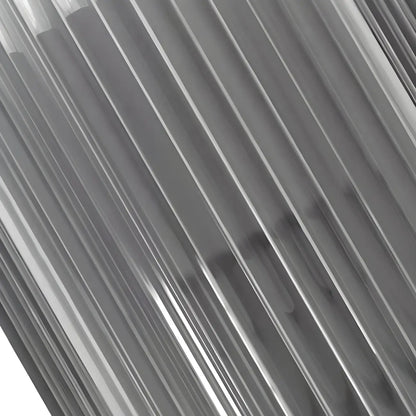 Applique murale d'extérieur verticale moderne en acier noir et acrylique transparent