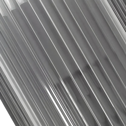 Applique murale d'extérieur verticale moderne en acier noir et acrylique transparent