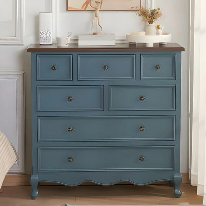 Coffre de rangement élégant et classique en bois laqué blanc et marron